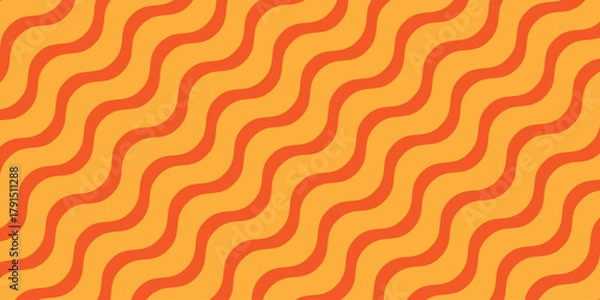 Fototapeta abstract creative orange diagonal wave line art for banner, poster, background.