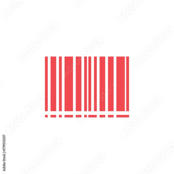 Obraz Bold Barcode Symbol for Product Label
