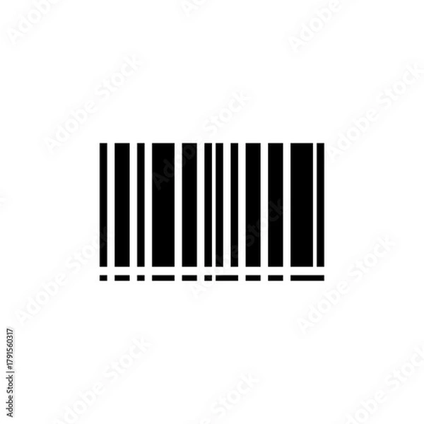 Obraz Compact Barcode Icon for Label or Tag