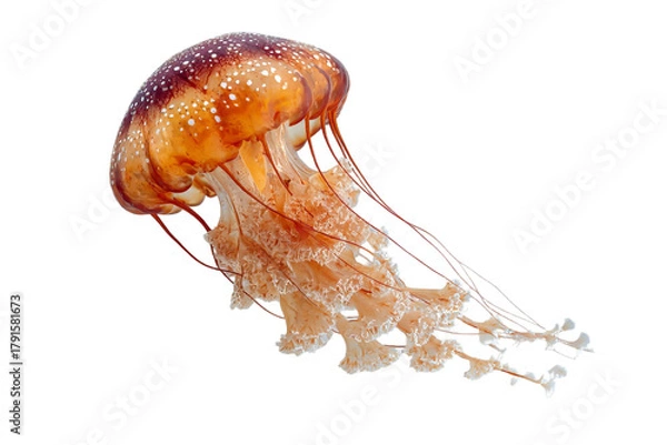 Fototapeta Hybrid Windmill–Jellyfish Creature Design on Transparent Background