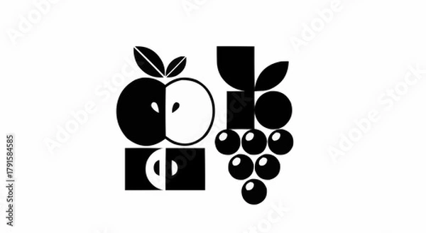 Fototapeta Geometry fruit