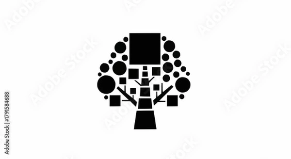 Fototapeta A geometry tree