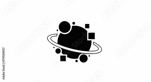 Obraz A geometry planet