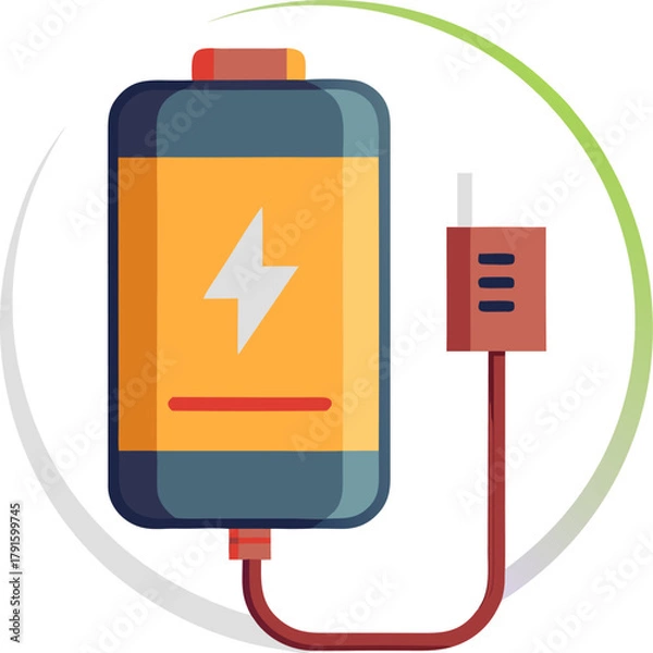 Obraz battery icon vector illustration