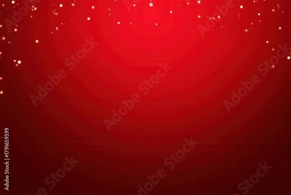 Fototapeta Festive Christmas background with generous copyspace and holiday decorative elements

