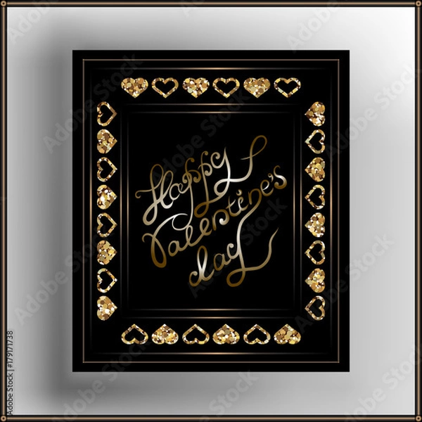 Obraz Graphic illustration with decorative leaflet 29