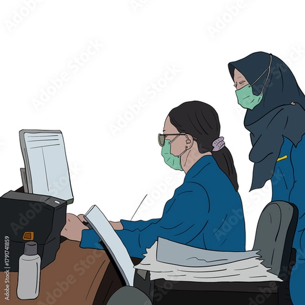 Obraz business woman at work