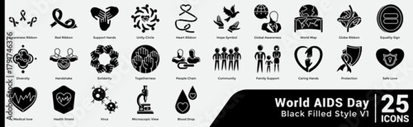 Obraz World AIDS Day World AIDS Day Bundle H25 V01