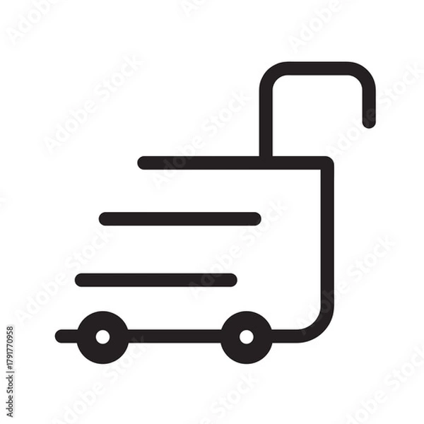 Fototapeta vector shopping cart icon