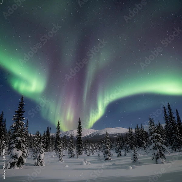 Obraz rainbow in the night