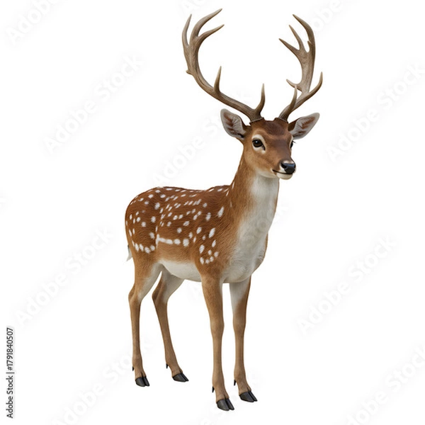 Obraz Realistic Animal on White Background