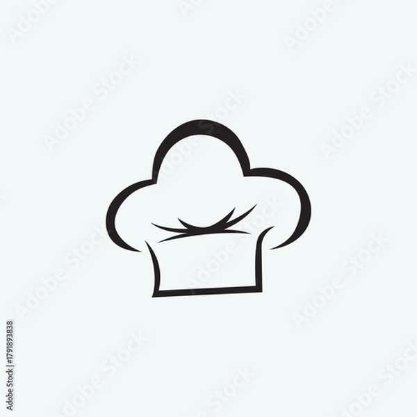 Obraz Simple Chef Hat Silhouette Design