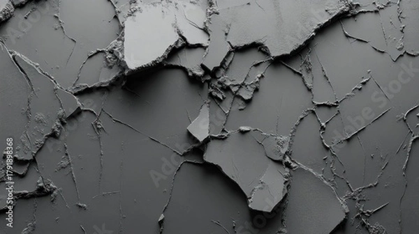 Fototapeta Gray cracked surface texture