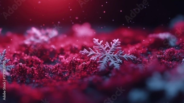 Fototapeta Winter wonderland scene