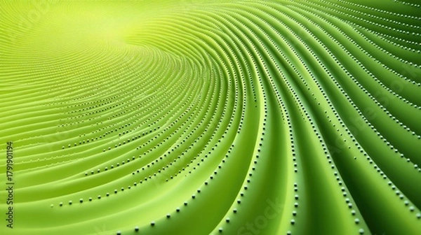 Fototapeta Green swirling tech texture background