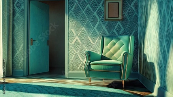 Fototapeta Retro Room Interior