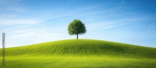 Fototapeta Peaceful Hilltop Tree