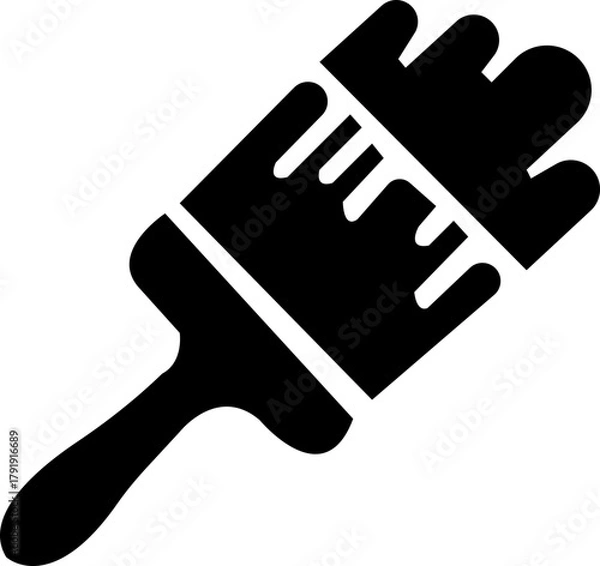 Fototapeta home, repair, glyphs, icon, house, roller, building, redecoration, property, improvement, handyman, service, refreshment, silhouette, symbol, space, vector, isolated, transparent, background, illustra