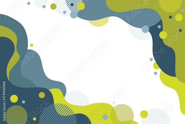 Obraz Abstract green wave background