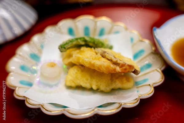 Obraz 鳥羽の温泉旅館の夕食禅