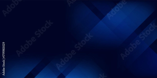 Fototapeta Dark art blue background with abstract graphic elements for presentation simple abstract