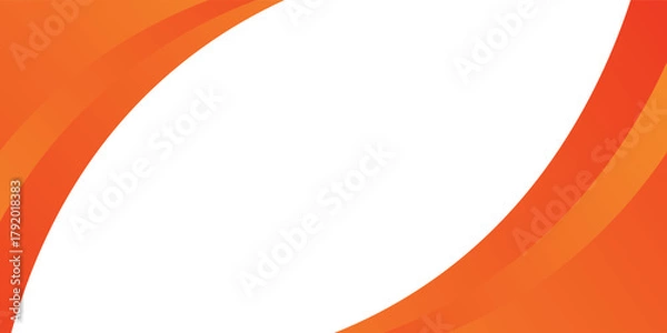 Obraz Abstract orange white banner background. Graphic design banner pattern background template eps10