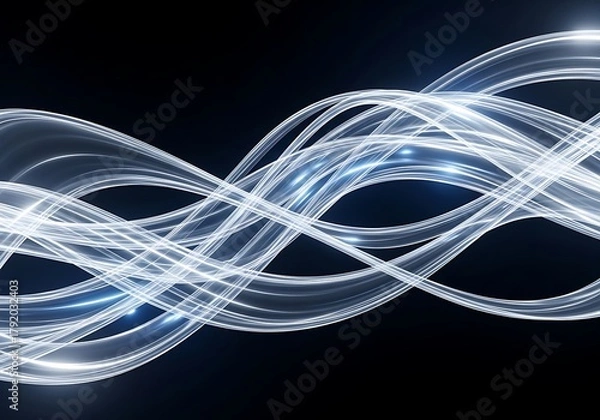 Fototapeta Abstract Glowing Lines Design