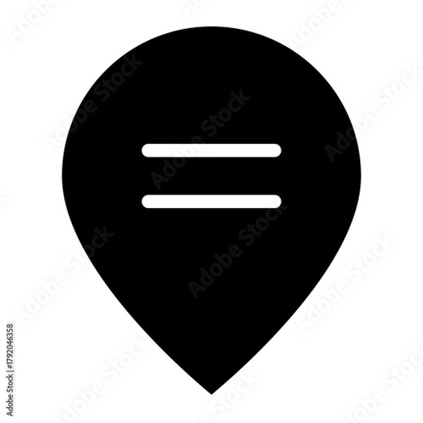 Fototapeta Speech bubble icon glyph style vector illustration