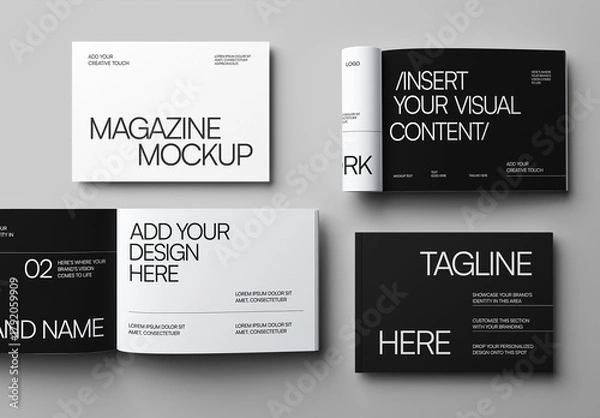 Obraz Open Landscape Magazine Mockup