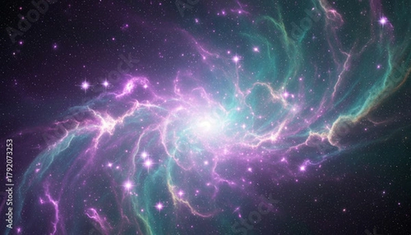 Fototapeta Deep space nebula abstract