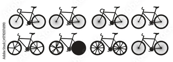 Obraz  fixie bike vector
