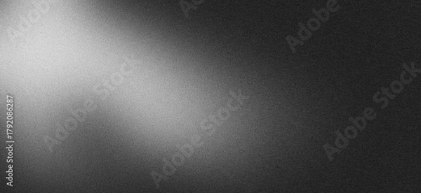 Obraz Dark metallic, grainy texture, Modern dark backdrop background with diagonal spotlight effect and light rays

