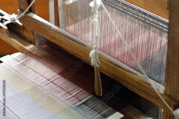 Obraz 機織り機