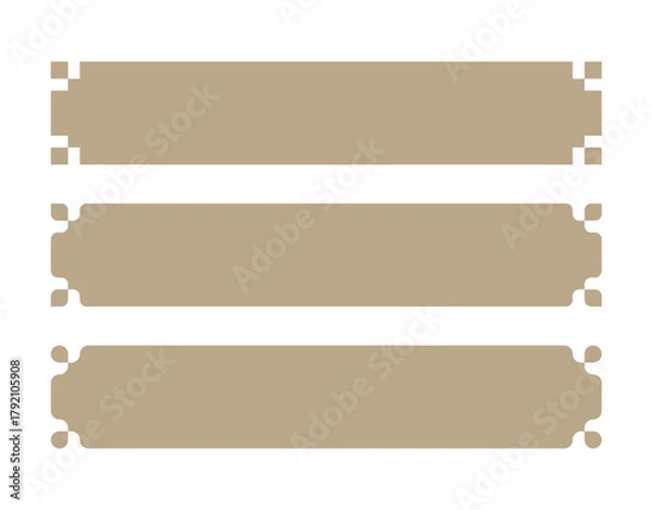 Obraz Vintage Decorative Label Banners Retro Badge Vector Set