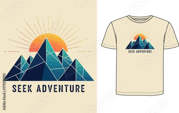 Obraz Mountain T Shirt Design