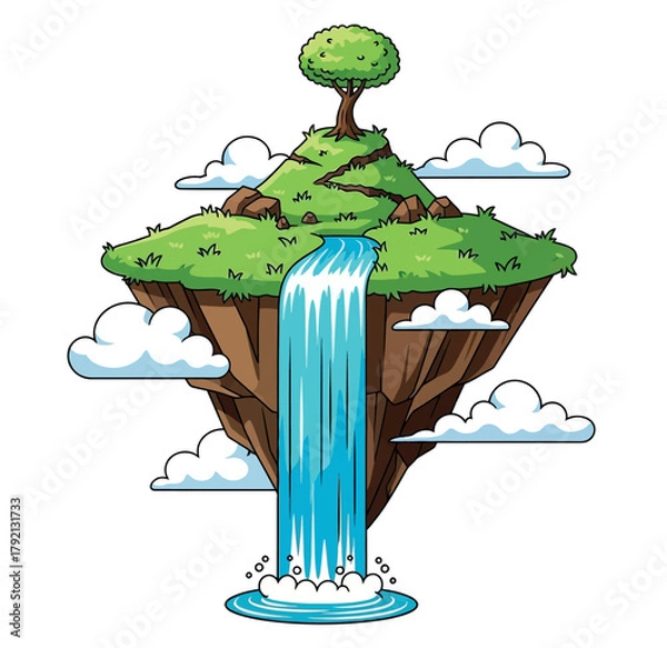 Obraz Island Illustration