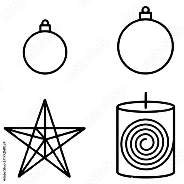 Obraz christmas tree decorations