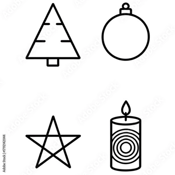 Obraz christmas tree decoration