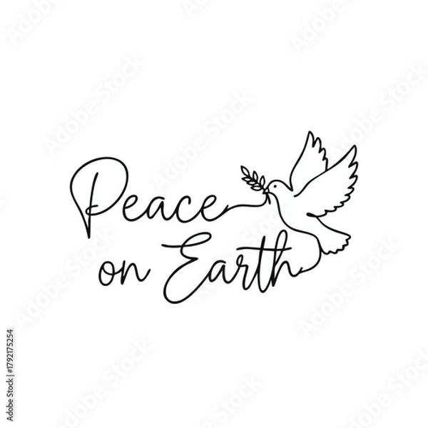 Obraz Peace on earth with dove