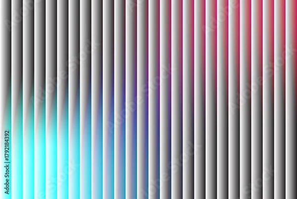 Fototapeta Abstract vertical lines with vibrant gradient colors creating a futuristic and modern visual texture with subtle glitch effects