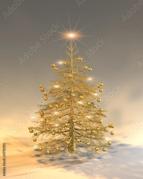 Obraz golden xmas