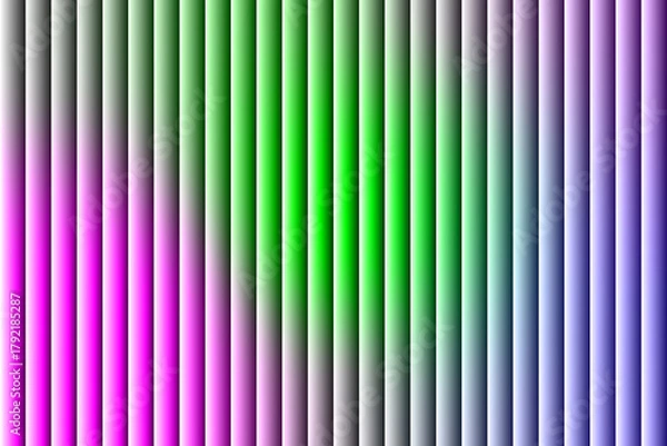 Fototapeta Vibrant vertical stripes transitioning through a spectrum of pink green and purple hues creating a modern abstract background