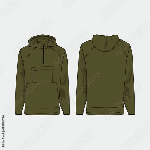 Obraz  Jacket Parachute_Vector Image And Illustrator