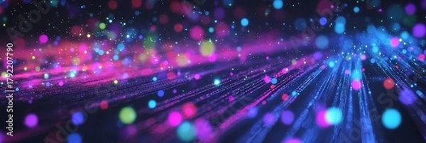 Fototapeta Conceptual imagery illustrating the intersection of big data and artificial intelligence.