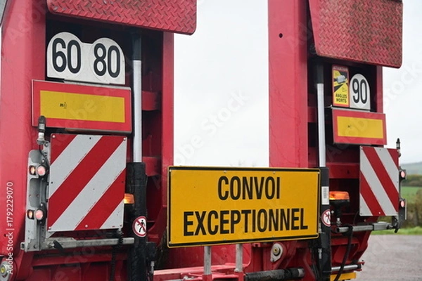 Obraz Camion convoi exceptionnel