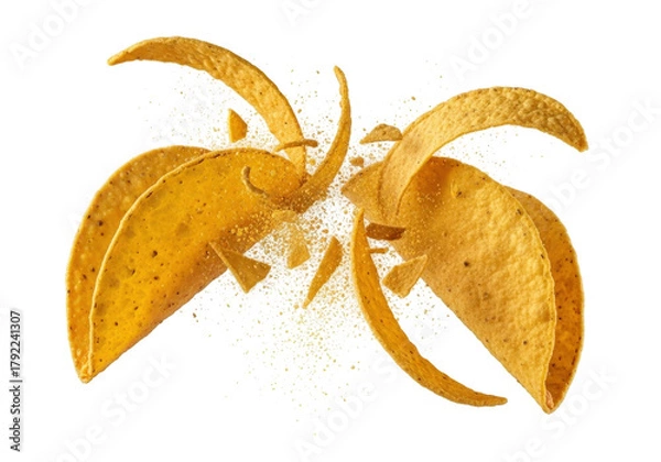 Fototapeta Taco shells arrangement transparent background
