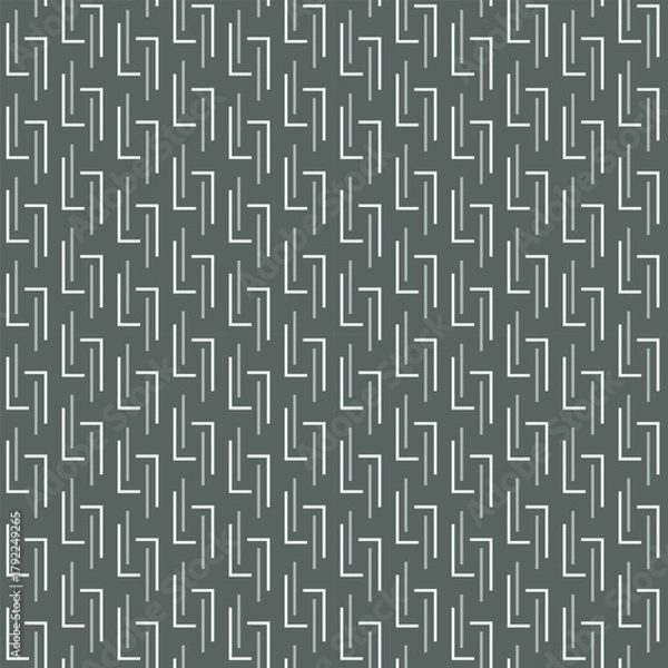 Obraz Geometric Corner Line Pattern on Dark Gray Background