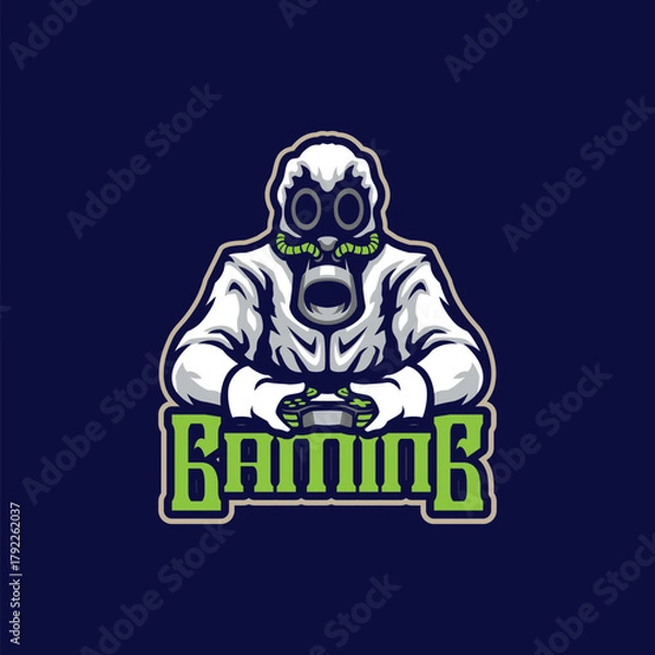 Obraz Gaming mascot logo design vector. Toxic gaming illustration for esport team.