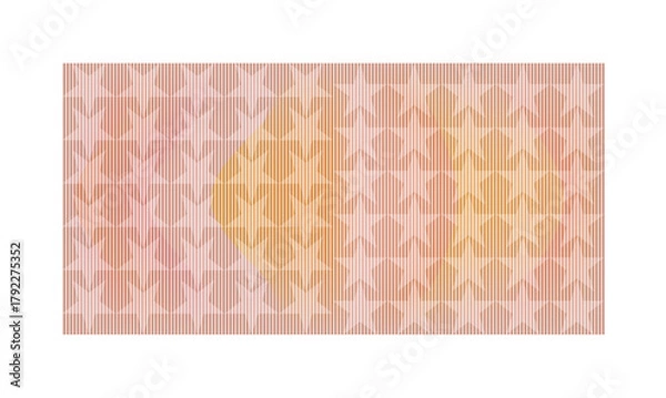Fototapeta Geometric Gradient Pattern with Star Grid and Symmetrical Color Design