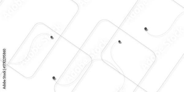 Fototapeta Abstract geometric connect lines and dots.Simple technology graphic background.Illustration Vector